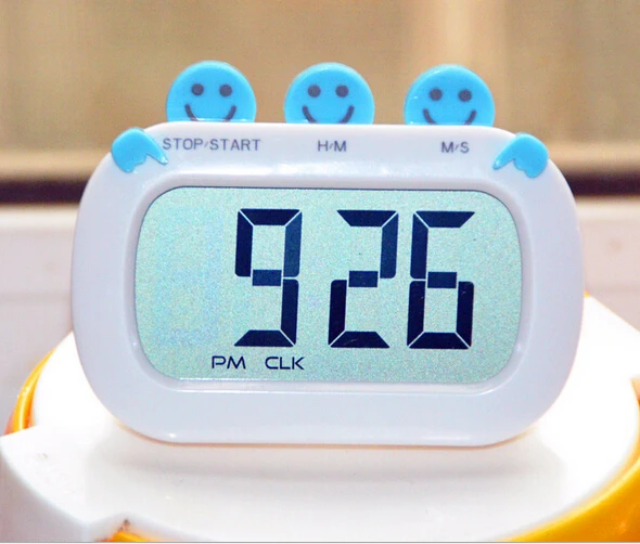 Creative Smiling Face Digital Kitchen Timer With Large Screen