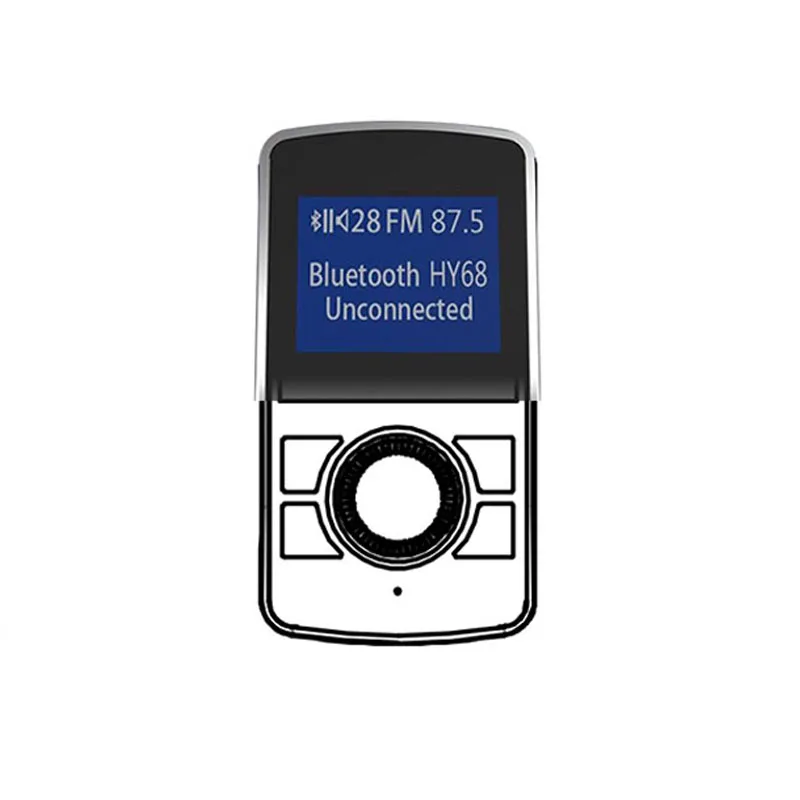 Jajabor Bluetooth гарнитура для авто Handsfree fm-передатчик MP3 плеера 1.44 дюймов больше Экран 5 В 3.1a Dual USB Автомобильное Зарядное устройство