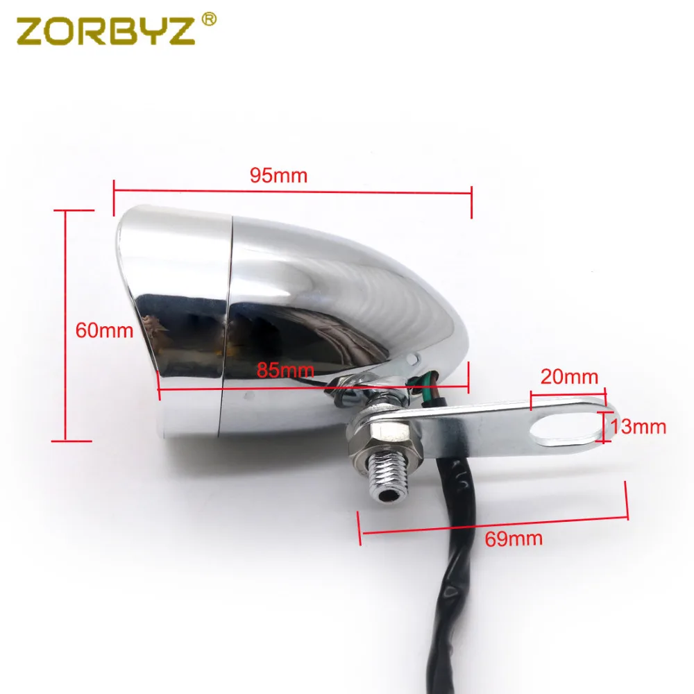 ZORBYZ хромированный стоп сигнал задний ударный кронштейн держатель для Harley Honda Bobber