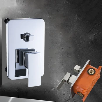 

2 Ways Shower Valve Mixer Tap Wall Mounted Solid Brass Valve Cold Hot Water Outlet Chrome Antique brass Brushed Nickel Valve Tap