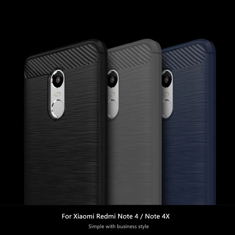Чехол для Xiaomi Redmi Note 4 чехол 4x противоударный силиконовый матовый | Мобильные