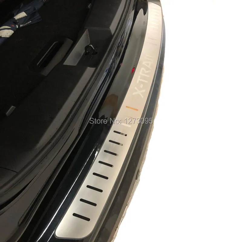 Baratos Para 2014 2017 2018 2019 Nissan x trail X Trail T32 ultrafino inoxidable Protector de parachoques trasero alféizar Exterior Protector de Pedal accesorio