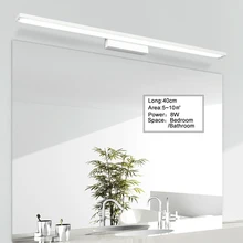 Настенные лампы для ванной светильник светодиодный зеркальный светильник водонепроницаемый 8 Вт AC85-265V современный акриловый настенный светильник для ванной
