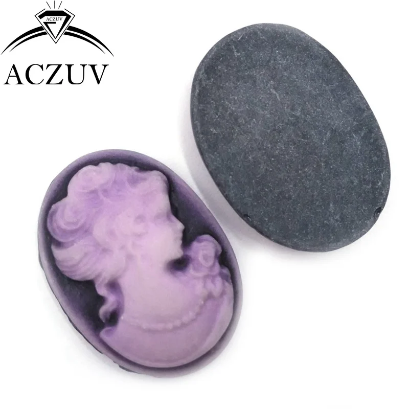 01 beauty lady cameo cabochons (8)