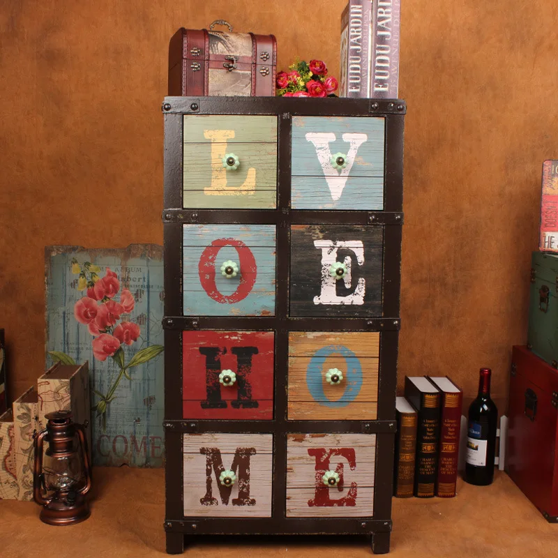 

European retro do the old multi-drawer cabinets lockers Drawers Furniture, clothing manufacturers, wholesale decorative