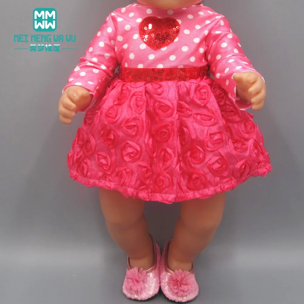 Одежда для куклы, подходит для 43-45 см, детская игрушка с лысой головой, кукла для новорожденных и американская кукла, модное балетное платье принцессы