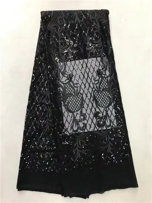 

african tulle lace fabric with sequins 450*135CM white tull with black sequin fabric high quality tulle with sequins for dress
