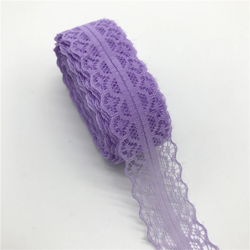 10 ярдов 30 мм двусторонние ремесла вышитые кружева ткань отделка Кружева лента украшение Швейное Ремесло «сделай сам» - Цвет: Purple
