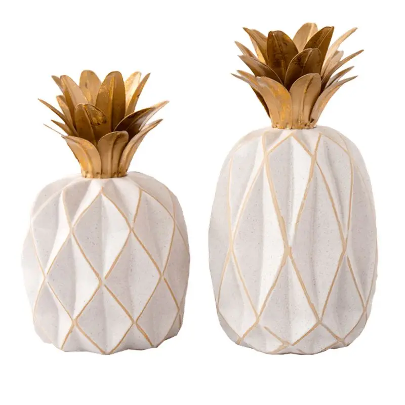 Pineapple Statue Personalized Fruit Figurine Art Sculpture Ceramic Art