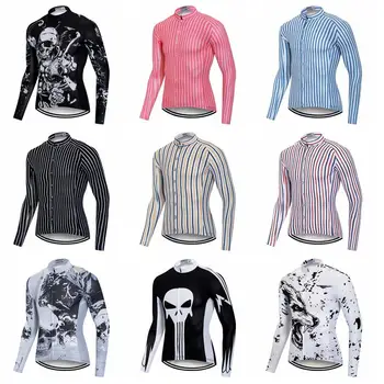 

2019 Pro Mtb Cycling Jerseys Autumn Winter Warm Long Sleeve Men Bike Shirts Wear Spring Summer Cycling Clothing