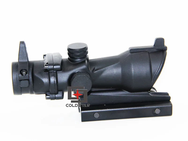 

Tactical Triji ACOG 4x32 Optical Rifle Scope Red Dot Iron optical Hunting Riflescope With Rail Mount