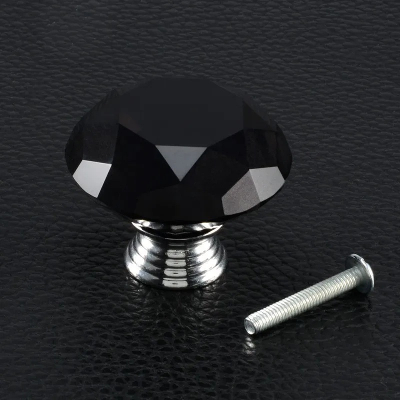40mm Crystal Knobs Kitchen Knobs And Handles Diamond Shape