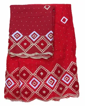 

Amazing party dress set 5Y African cotton lace fabric with 2y Swiss voile lace cloth for sewing WCV5(5+2y)