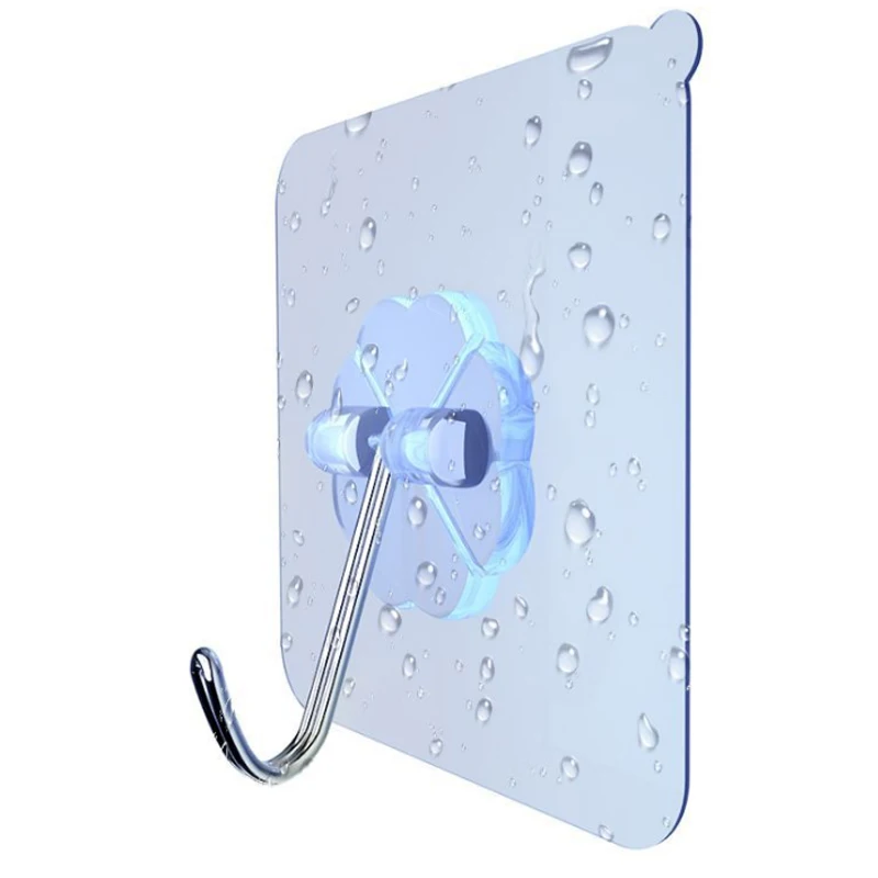

Hot Sale Multifunction Strong Transparent Suction Cup Sucker Wall Hooks Hanger For Kitchen Bathroom Lucky Clover Door Hookr