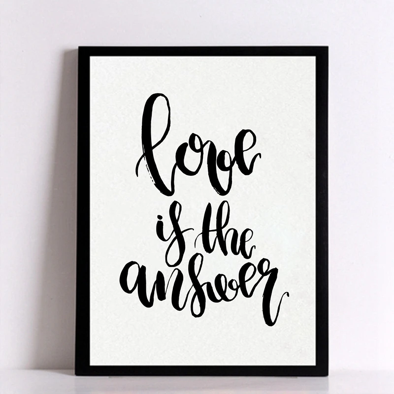 Все что вам нужно это любовь Цитата художественный Принт плакат Настенные