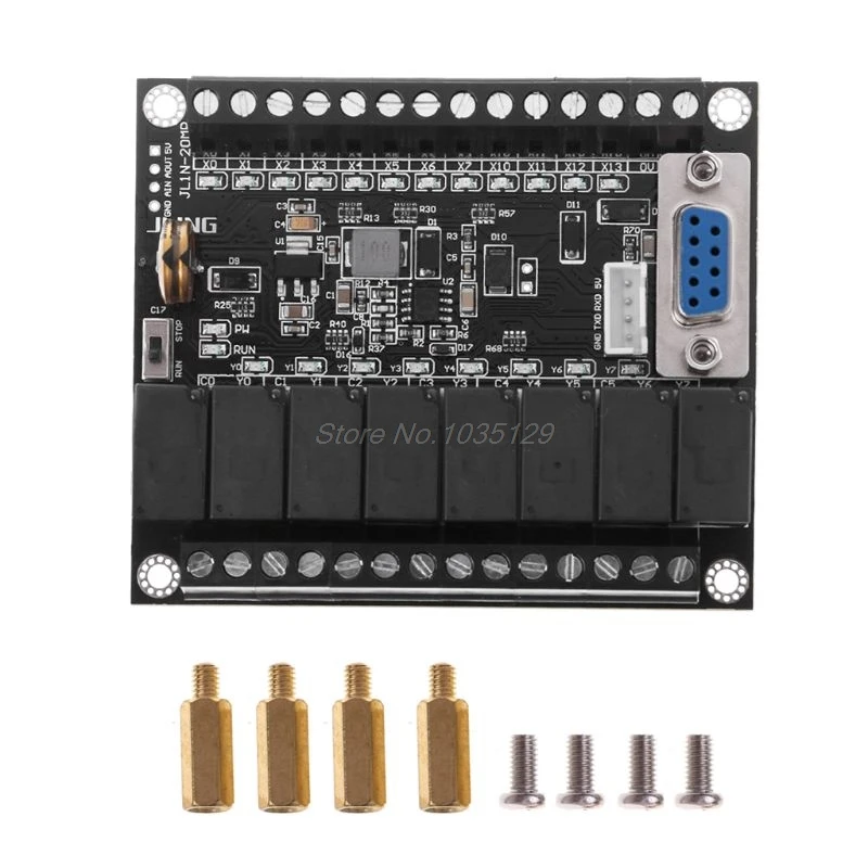 FX1N-20MR PLC программируемый модуль управления DC 24 в регулятор промышленной логики управления Лер доска и Прямая поставка