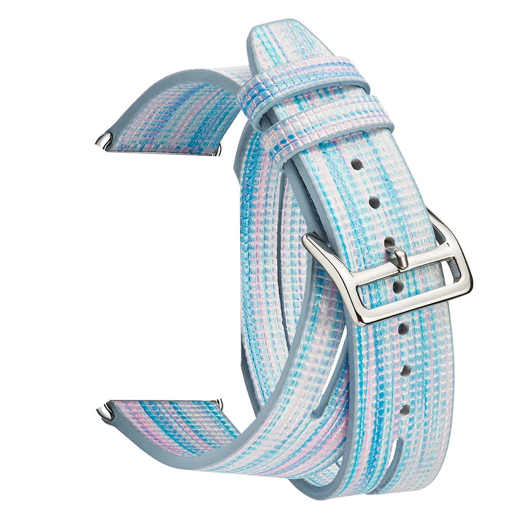Замена для iWatch1/2/3/4 Кожаный браслет двойные кольца наручные Замена ремешка аксессуары
