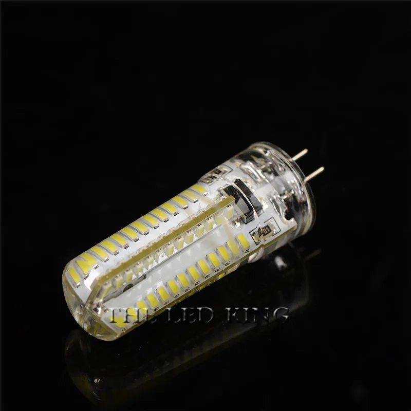 Светодиодная лампа G4 высокой мощности SMD2835 3014 AC DC 12 В 220 светильник/теплый белый