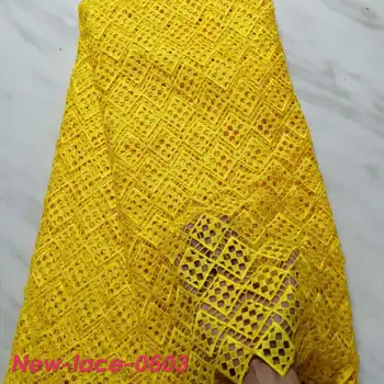 

New Arrival High Quatily Multi color water soluble lace African Cord Lace Fabric Guipure Lace Fabrics For Women party P002