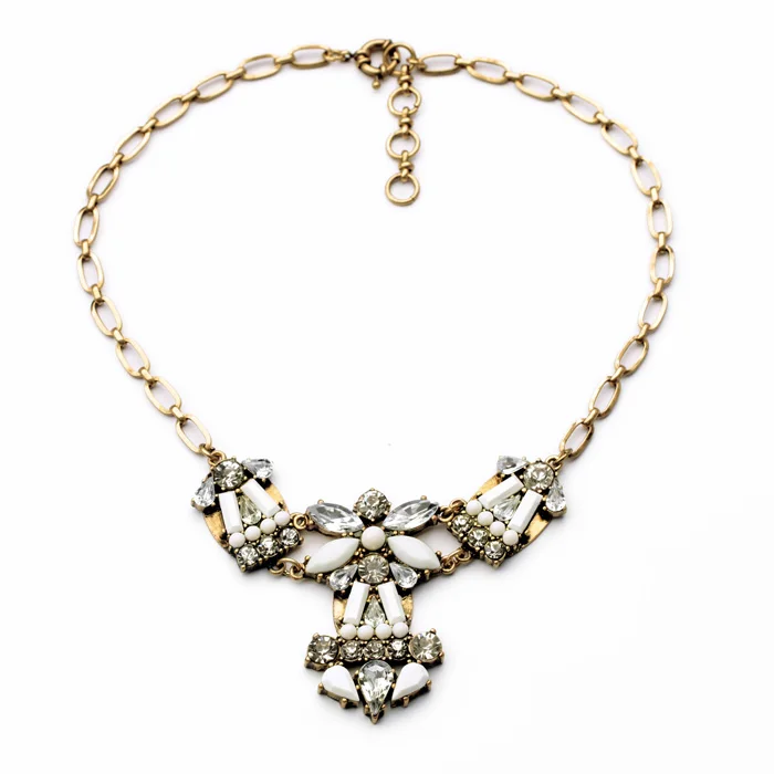 

N01008 New Arrival High Quality Exaggerated Perfect Wholesale Jewelry Women Fashion Pendants Statement Small Necklace