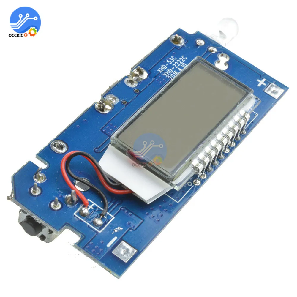 Dual USB Battery Charger Board 5V 1A/2.1A Power Bank 18650 Battery