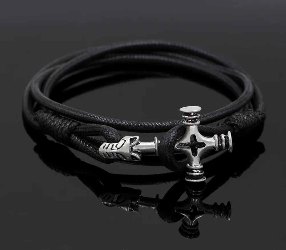 Youe shone Nrose Viking Thor's Hammer с волком ELTIC Cross Wolfskreuz браслет Распятие|bracelet with cross|viking
