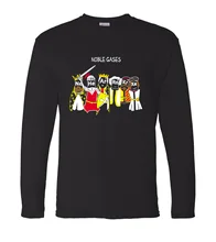 funny men t shirt Adult Chemistry Science Noble Gas men t shirt 2017 new spring 100% cotton men’s long sleeve brand T-shirts