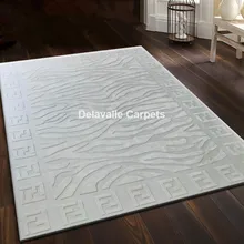 Изысканный рисунок, высокий и низкий ворс, импортная шерсть, бренд FF, ковер для спальни, гостиной, шелковый ковер, Индивидуальный размер/цвет/логотип