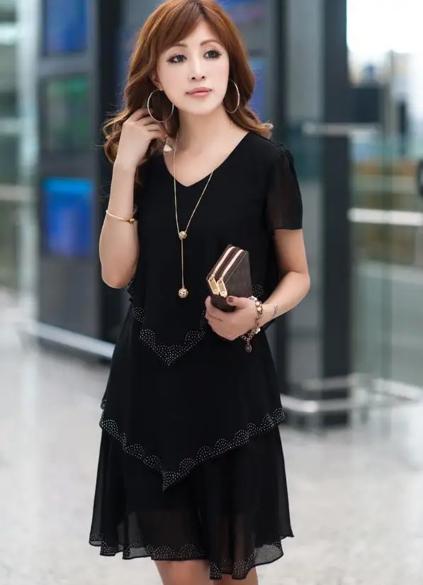 rhinestone plus size dress