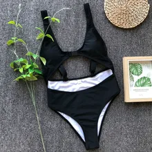 Сексуальный цельный купальник, черные бикини Mujer, женский купальник, женский купальный костюм с высокой талией, бикини, пляжный купальный костюм