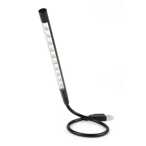 

In stock! NEW Metal Material USB LED light lamp 10LEDs flexible variety of colors for Notebook Laptop PC Computer Newest