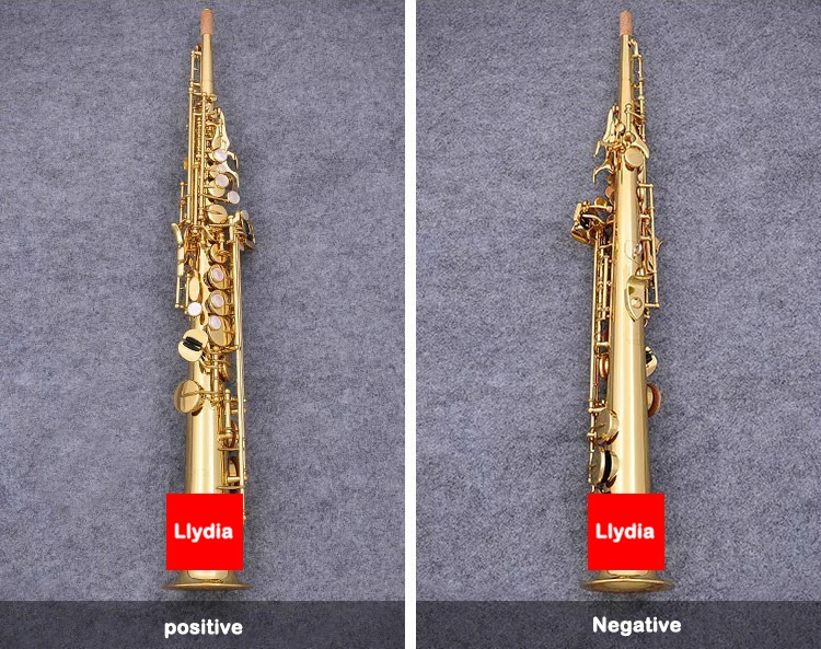 

High quality saxophone Soprano Yanagisawa S-901 S-WO1 B Lacquer gold sax Soprano musical instruments with case free shipping