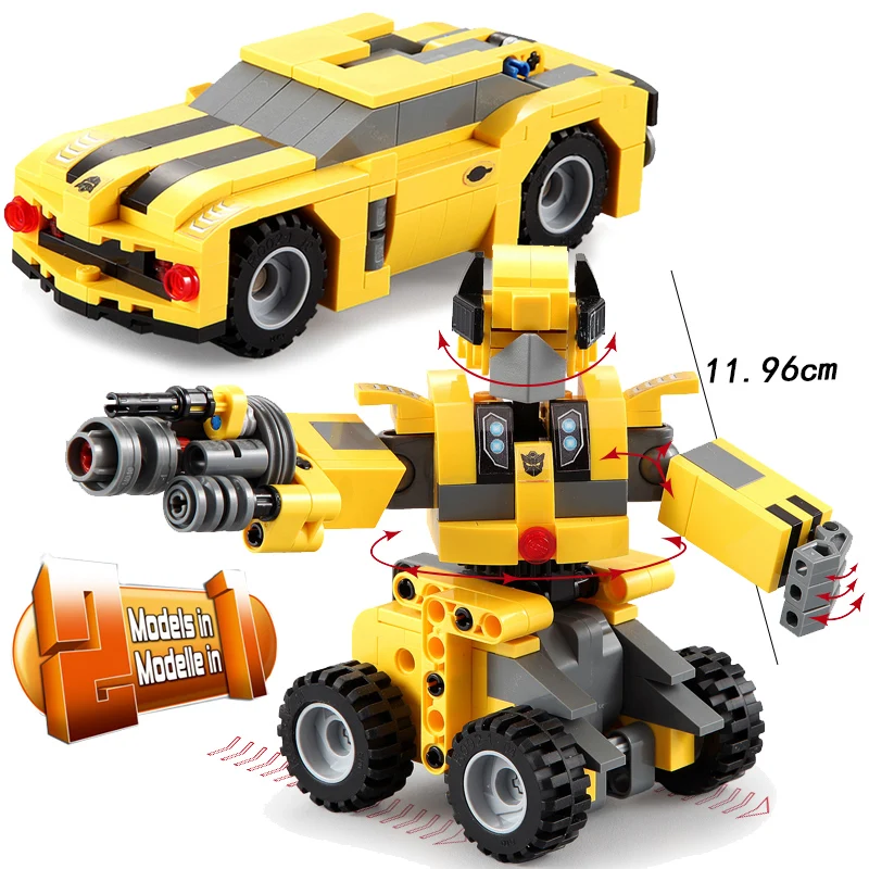 

2IN1 MOC Robot Car Vehicle Truck Technic DIY Building Blocks Bricks city Creator DIY Toys for Chlidren brinquedos