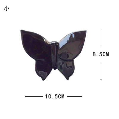 Креативные керамические настенные украшения в виде бабочки, скандинавские украшения для дома, украшение для комнаты - Цвет: 4