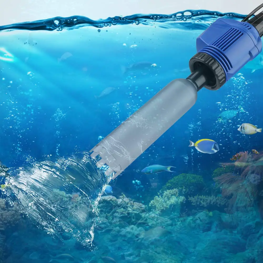 3 в 1 Электрический аквариумный пылесос гравий автоматический очиститель воды шламовый экстрактор пескомойка фильтр для воды для аквариума