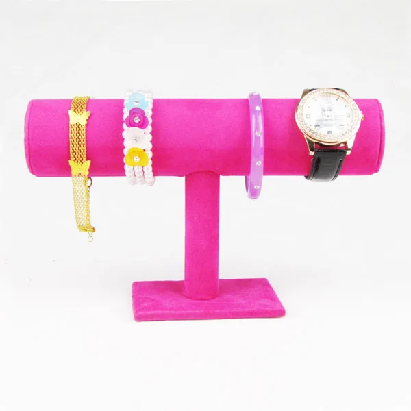 TONVIC-Wholesale-4-Velvet-Dark-Pink-Bracelet-Bangle-Headband-Watch-T-Bar-Display-Stand-Holder-Rack.jpg_640x640