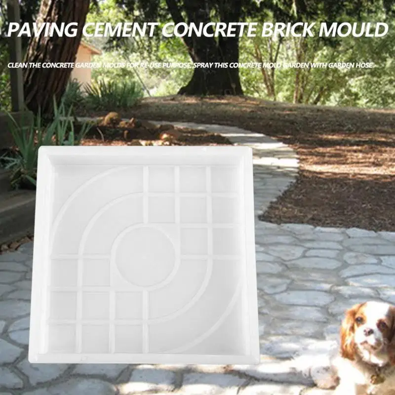 Белая модная полипропиленовая тротуарная форма для сада, тротуарная форма, сделай сам, вручную пропиленовая тротуарная бетонная форма - Цвет: 01