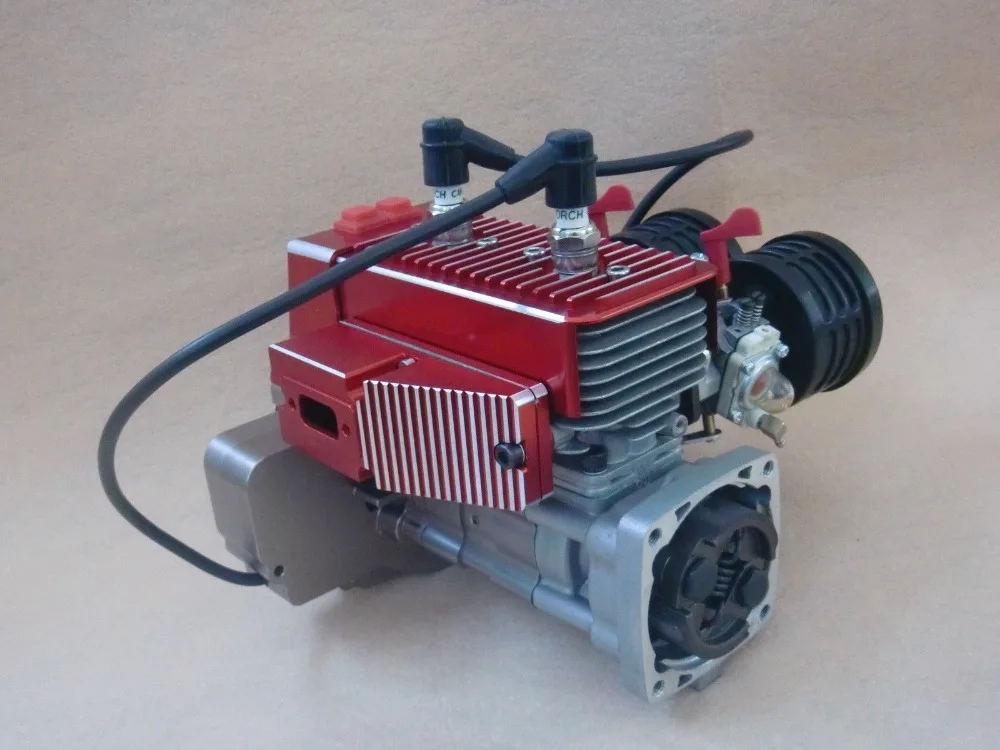 Двухцилиндровый газовый двигатель высокой мощности 60CC MCD Losi 5ive T DBXL HPI KM Rovan aja 5B 5T 5SC