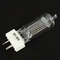2pcs/lot Photographic Light GY9.5 Lamp 650W 3200K Warm White 220V Spotlight Tungsten Bulb for Fresnel Lighting Free Shipping