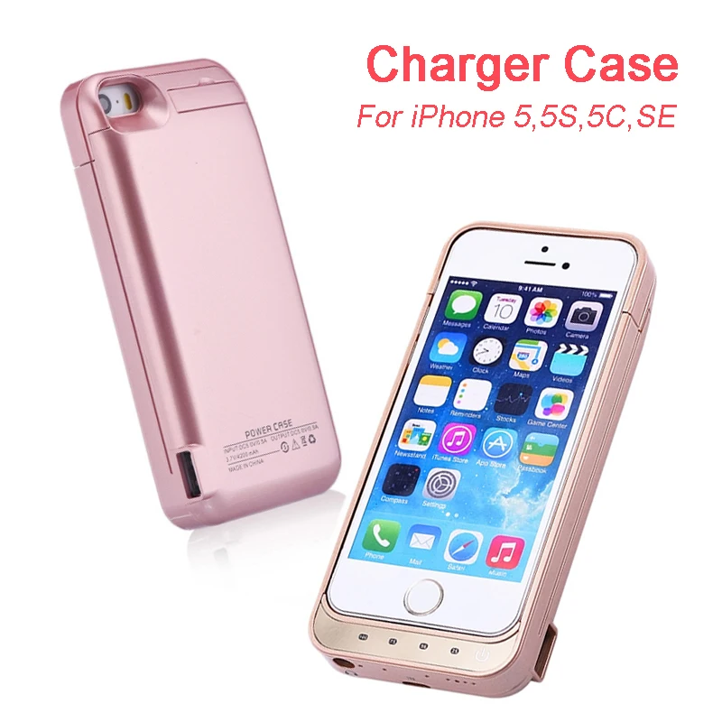 Charger case for iPhone 5,5C,5S,SE 4200mAh backup Battery