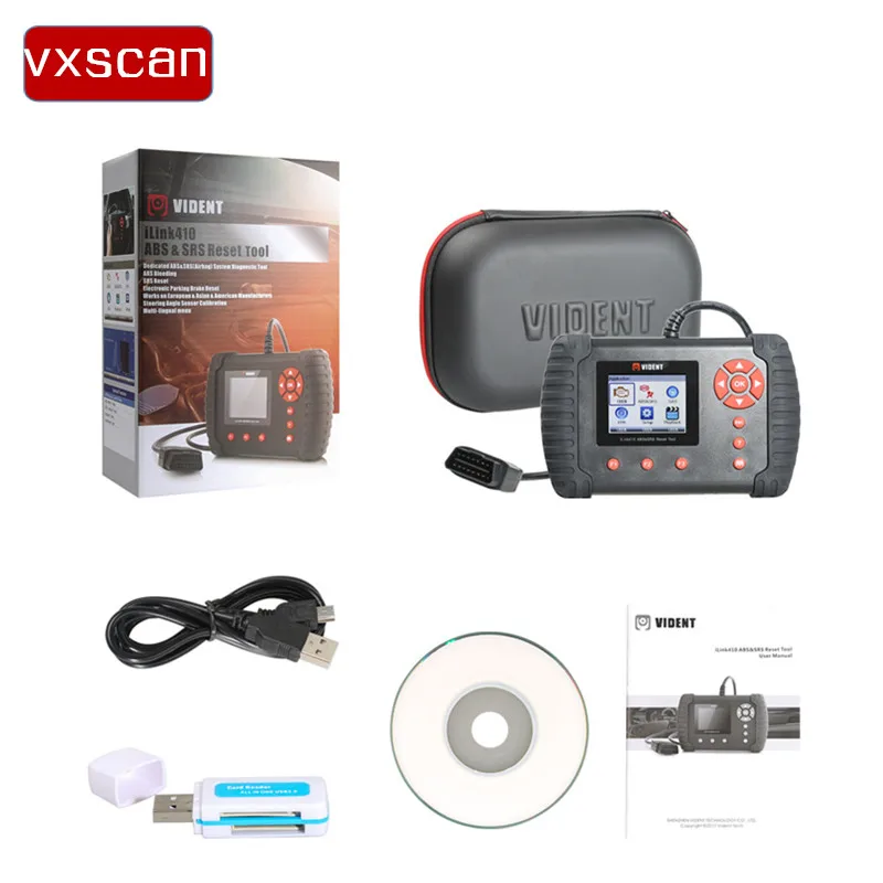 

Origional VIDENT iLink410 Support ABS&SRS Reset Tool diagnostic iLink410