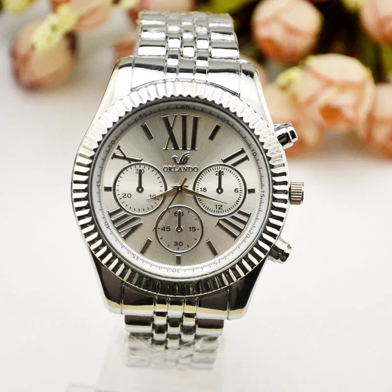 

Jhlf Quartz Watch Watch Men's Steel Band Watches Three Eyes Six Needles Factory Direct Taobao Stall Gift Table