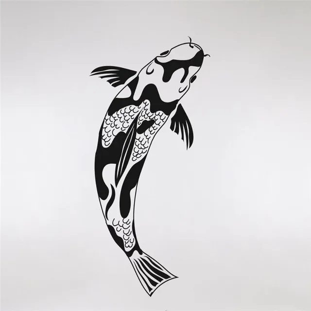 koi fish wall decals custom color available vinyl wall stickers home