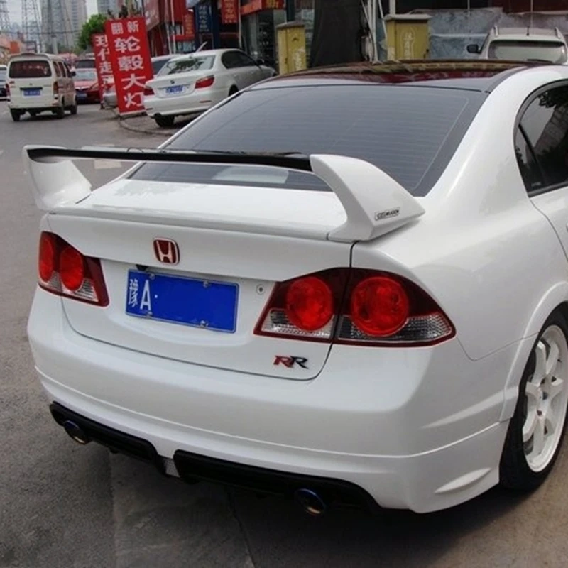 Для Honda Civic 2006-2011 спойлер высокого качества ABS Материал заднее крыло грунтовка цвет задний спойлер для Honda Civic спойлер FD2