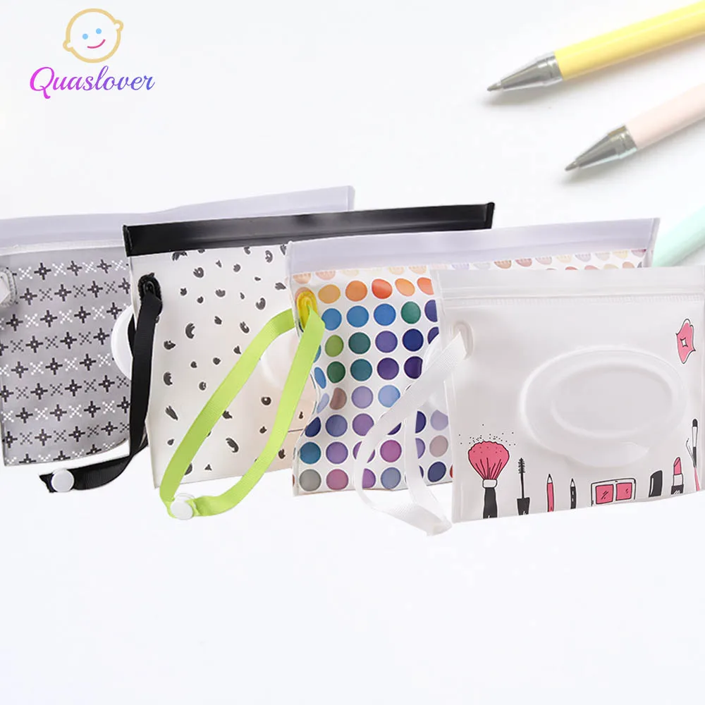 

Baby Care Wet Wipe Box Cleaning Wipes Container Case Clamshell Snap Strap Eco-Friendly Easy Carrying Wipes Box Wet Tussue Case