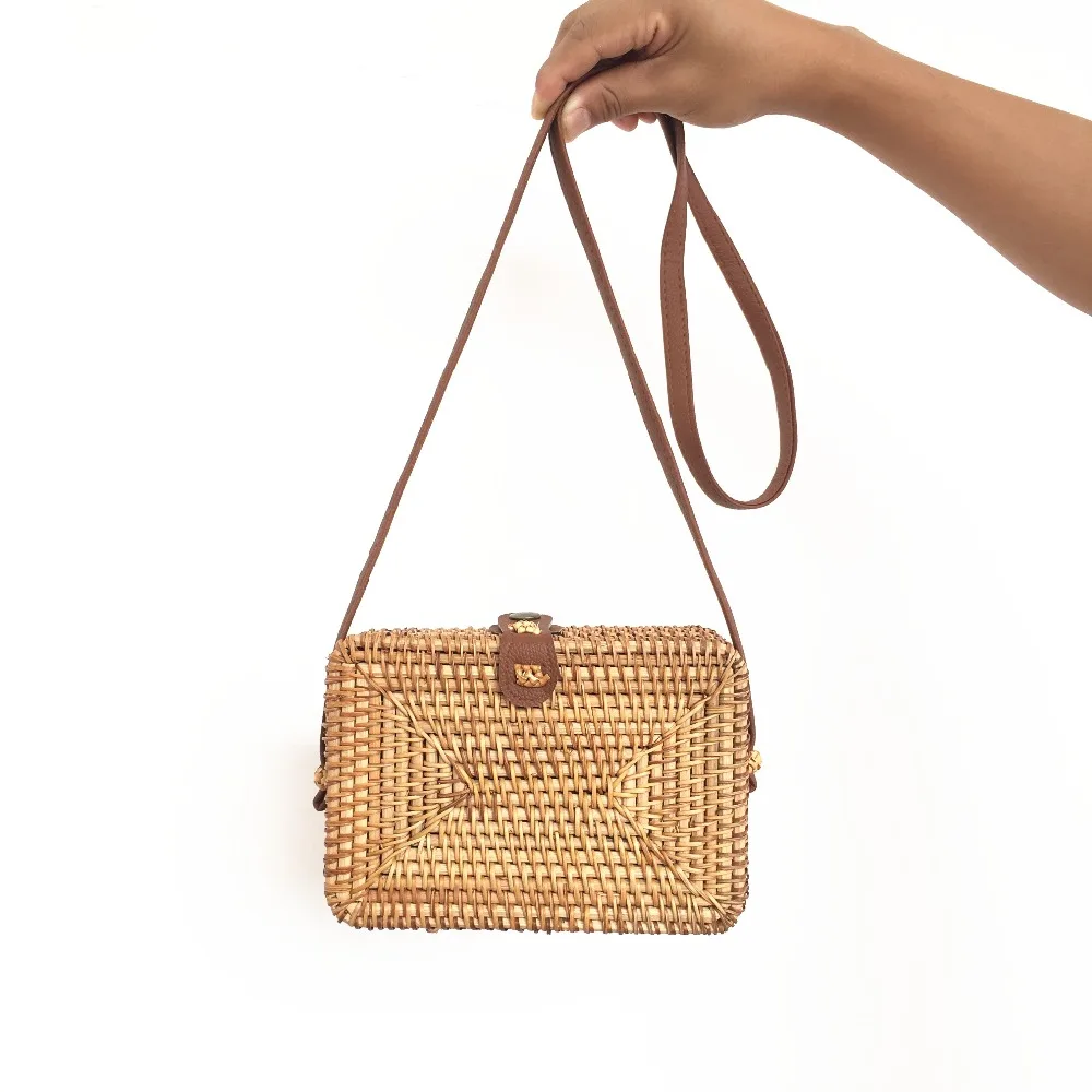 

Rattan Bags for Women 2018 Summer Beach Shoulder Bag Bohemian Fashion Straw Crossbody Bag Handbags