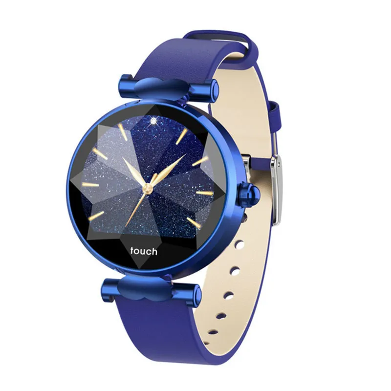B80 умный Браслет, спортивный браслет, часы для женщин, кровяное давление, трекер сна, шагомер, часы для девушек, PK h2 H1 h8 - Цвет: Синий