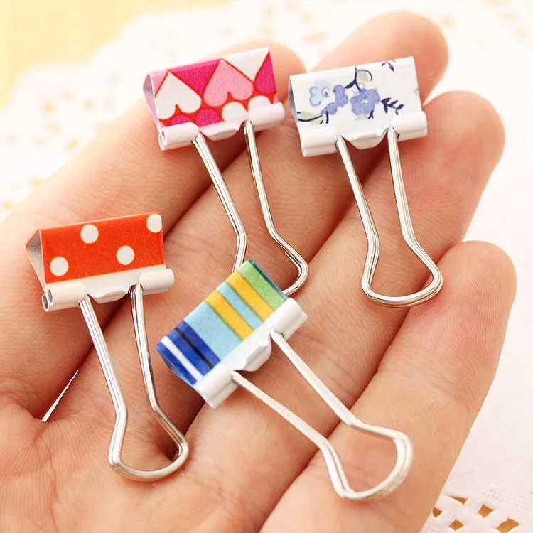 2016 Kawaii Metal Clip Cute Binder Clips for Album Foto Memo Paper