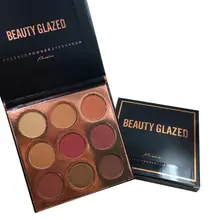 Палитра теней для век матовые Алмазные блестки Foiled тени для век в одной палитре Румяна косметический набор для макияжа 9 цветов