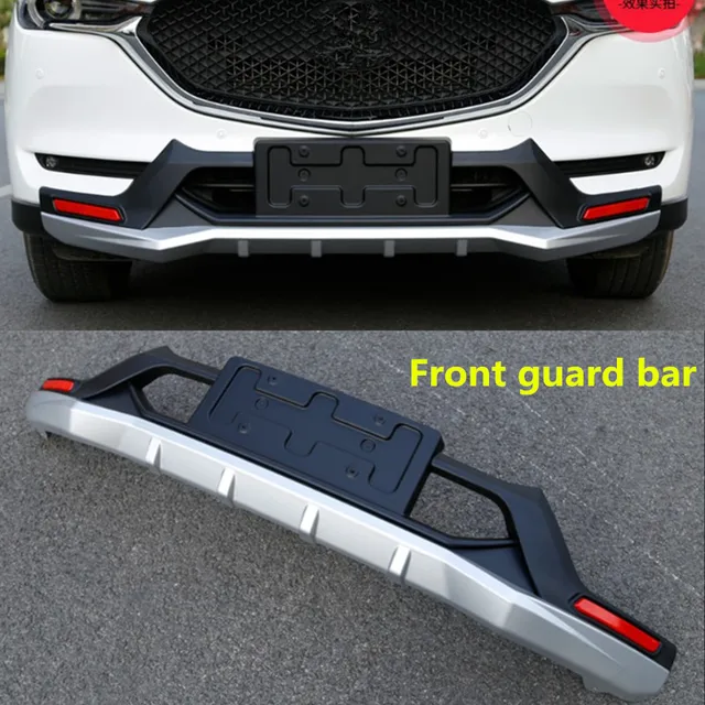 car styling For Mazda CX 5 CX5 2017 2018 Front+ Rear Bumper Diffuser Bumpers Lip Protector Guard